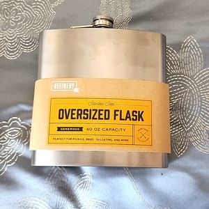 Stainless steel oversized flask